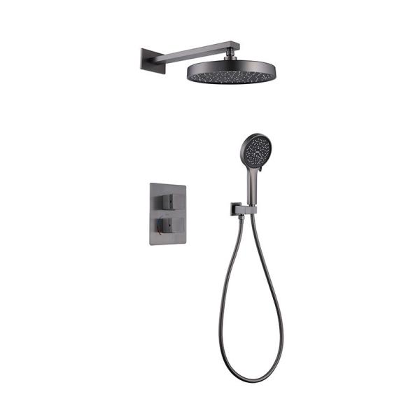 Anti Scald All Copper Embedded Faucet Shower Head Set ‎‎Brass Stainless Steel