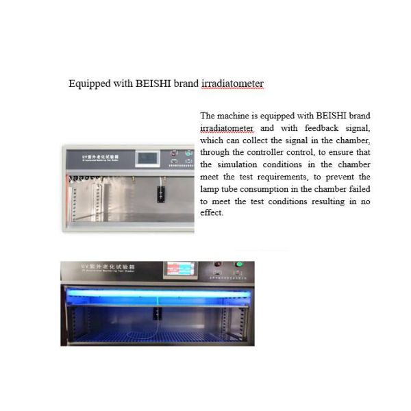 Equipo de prueba de acero inoxidable de resistencia de envejecimiento que se agrieta de la prueba del espejo retrovisor auto ultravioleta de la cámara