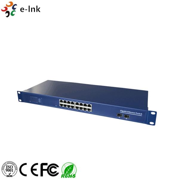 16 ports 10/100/1000M Gigabit Ethernet Switch with 2 SFP ports
