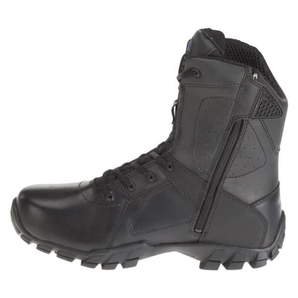8 tático densidade dupla de couro de nylon de Oxford das anti botas laterais impermeáveis do fecho de correr de choque