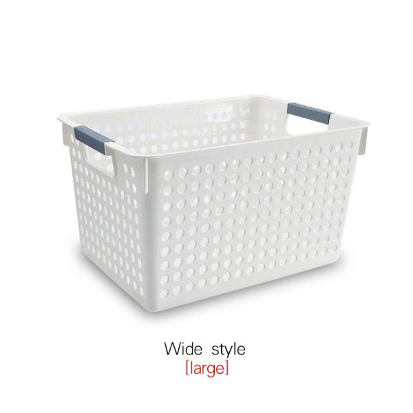 Grey 40*20.6 Rectangular Plastic Storage Baskets For Clothes Durable