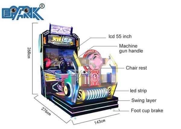 Firewire Assault Kinetic Shooting Arcade Machines Hardware Acrylic Material