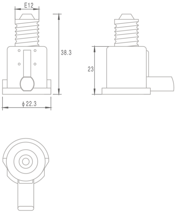 Bulb Holder Control Candelabra Adapter E12 Time Delay Feature