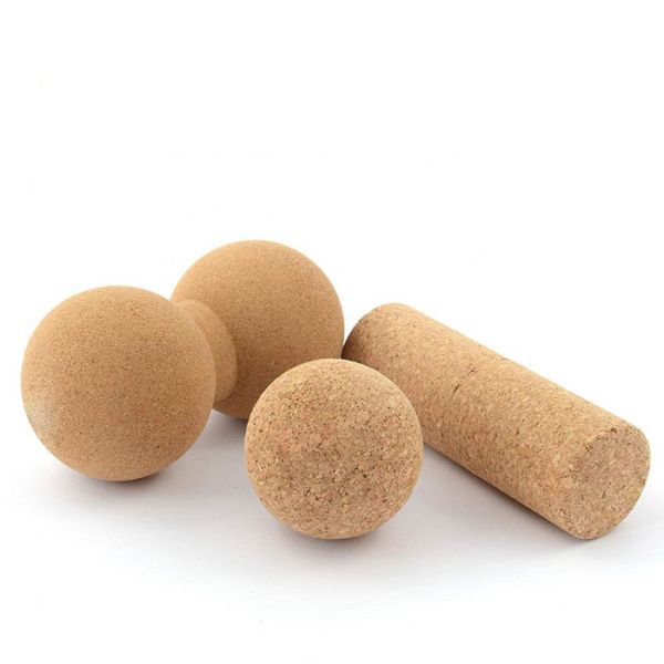 Cork High Density Yoga Foam Roller Pilates Dance Fitness Muscle Massage Foam Roller