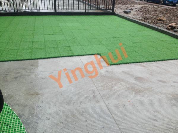 Modular Artificial Turf Grass Tiles Price for Leisure Football Lawn Garden and Sports Flooring