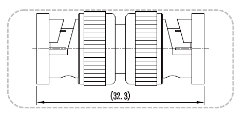 Professional BNC Male To Male Coupler Adapter Connector For Coaxial Cable
