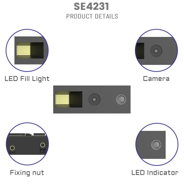ASE4231 QR CMOS PDA 1D 2D Laser Ccd High Embedded Portable Barcode Reader Module bar Code Easy Scan Engine Scanner