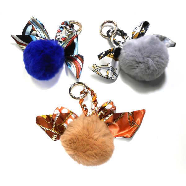 Lightweight Fluffy Pom Poms Keychain
