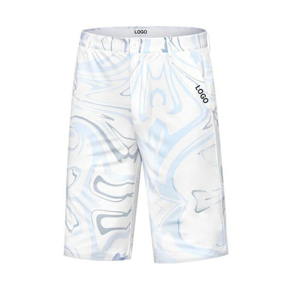 Custom OEM Men's Waterproof Printed Golf Sports Shorts Summer Casual Golf Pants