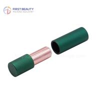 3.8g Tubo de batom de alumínio vazio Magnético de cor ouro fosco