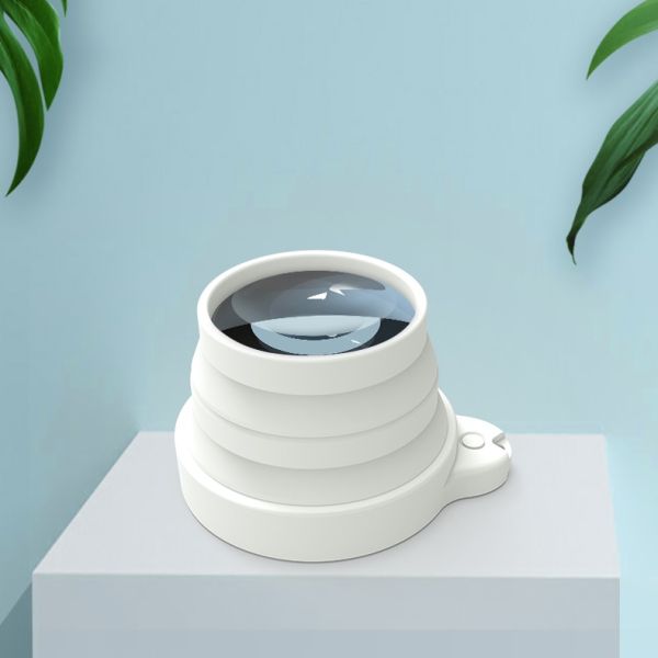 Transformable Multi-Angle Adjustable Original Foldable Magnifier with Dual Power Supply Soft Flexible Silicone Surface