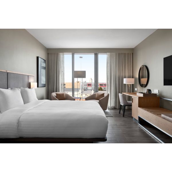 Мебель спальни звезды гостиницы 5 стандартная устанавливает облицовку Ashtree + светлая мебель отдыха оттенка