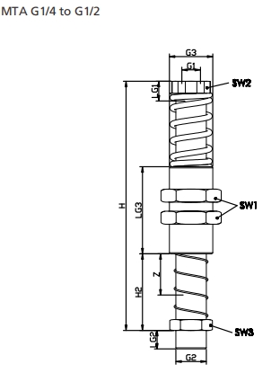 Stainless Steel And Brass Vacuum Cup Fittings For Handling Sensitive Workpieces MTA