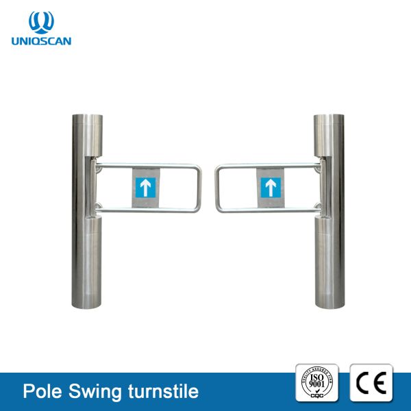 Automatic Opening Swing Security Turnstile Gate Wide Channel Smart Card Access Control