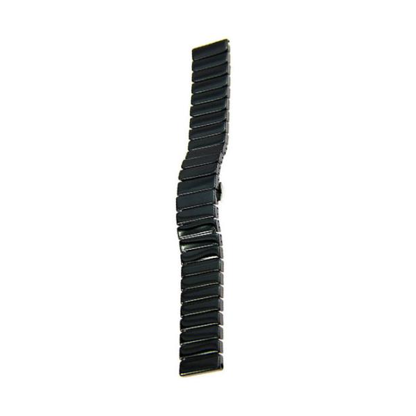 Faixa de relógio 20mm cerâmica luxuosa 22mm cerâmica preta da correia de relógio 20g