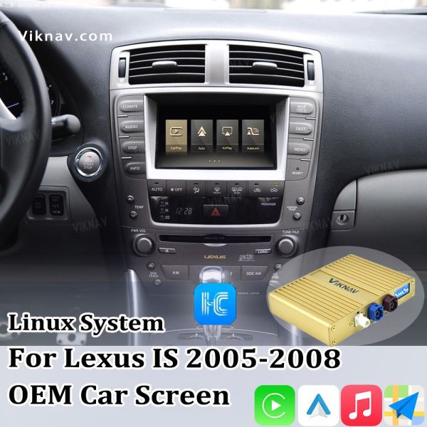 Viknav Linux System For Lexus IS 2005 -2008 Wireless Apple CarPlay Android Auto