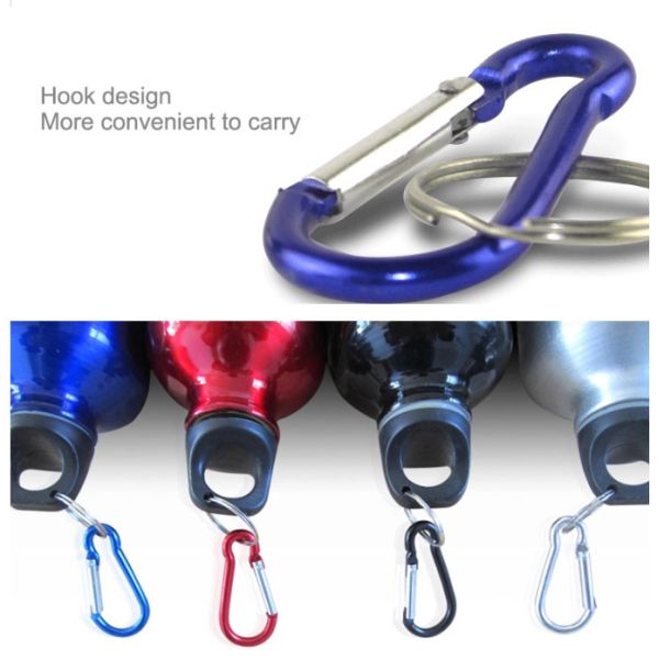 Thermoses Water Bottle Stainless Thermos 17oz Bottle Type Thermal Cold Insulation Reusable Sports Water Bottles Leak Proof Carabiner Included Easy To Carry Work Sports Outdoors Hiking