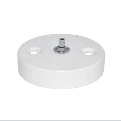 60mm 14mm White Ceiling Rose Two Cable Pass Holes for Chandelier