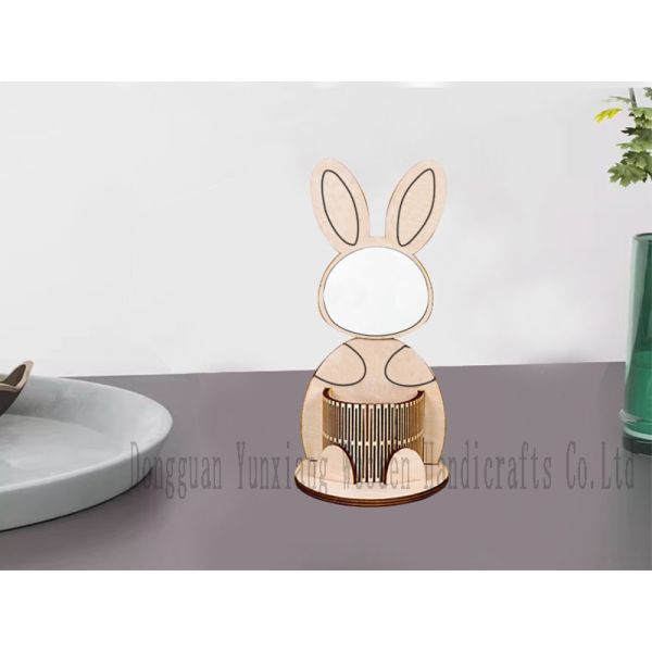 Puzzle en bois 3D bricolage organisateur de bureau fait à la main Porteur de stylo en bois