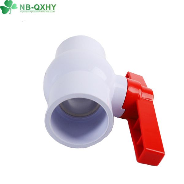 Customized Handle PVC Valve 1/2-6 ANSI Socket Compact Ball Valve for Household Usage