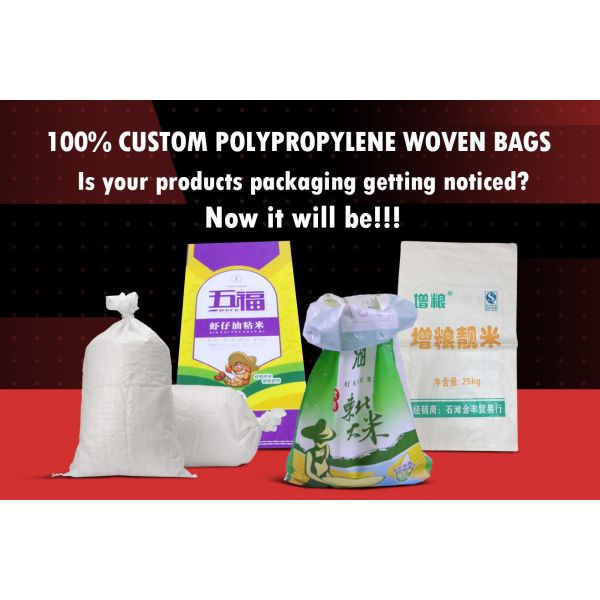 50Kg Polypropylene Packaging Bags , Woven Polypropylene Sacks Recyclable