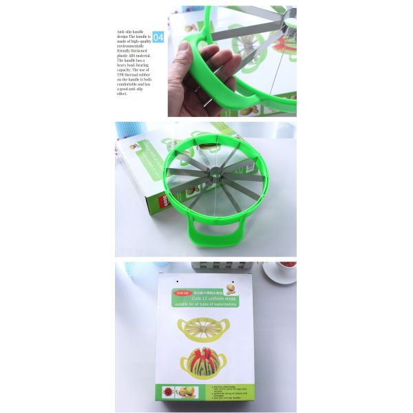 Hand Vegetable Slicer Stocked Stainless Steel Tool for Slicing Melons Vegetables