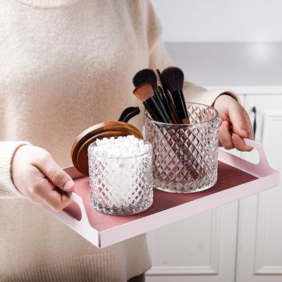 Modern Design Sustainable Kitchen Canister Set With Lid Crystal Storage Jars Set