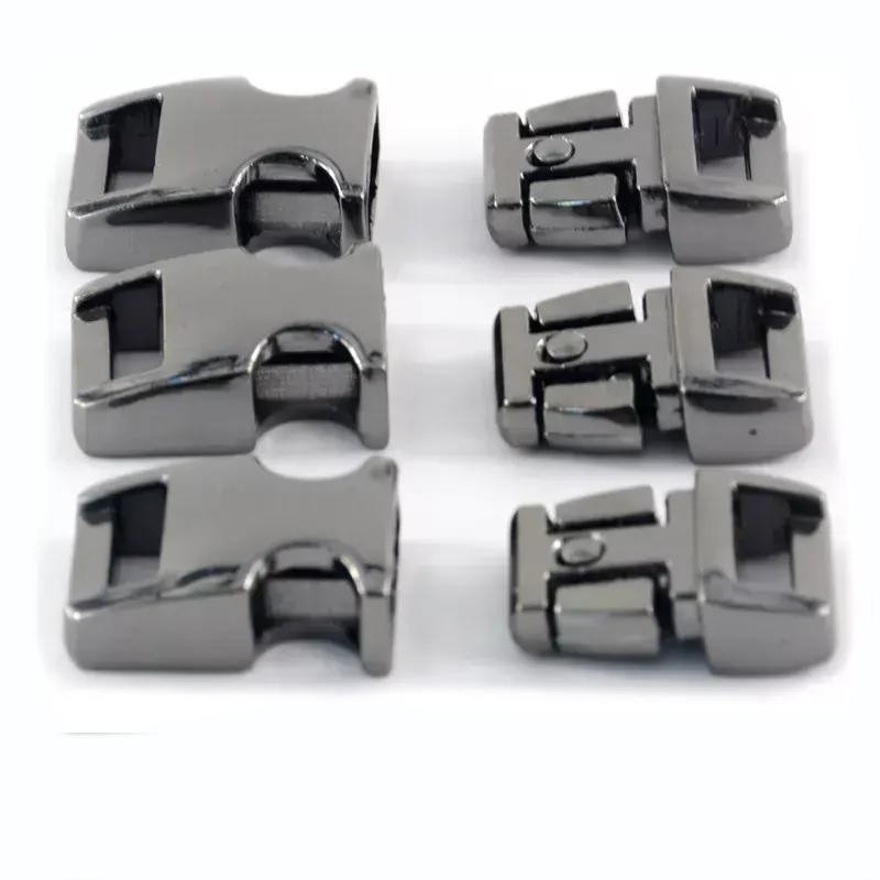 Silver 3/8 Metal Side Release Buckle for Paracord Bracelet 30 Day Refund Guarantee