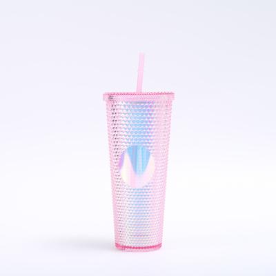 Pour la personnalisation de bricolage, un tampon en plastique à double paroi, iridescent, étoffé, café glacé, eau sans BPA
