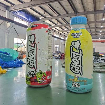 Custom Inflatable Beverage Can and Bottle Advertising Models with Full Color Printing for Brand Promotions Exhibitions Festivals and Retail Displays