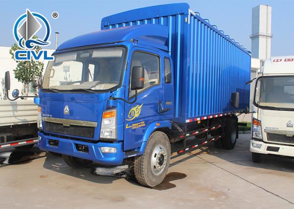 HOWO Light Duty Cargo Truck 5 ton Van Truck  Commercial Long Distance Cargo Van Truck 4x2 Drive Wheel