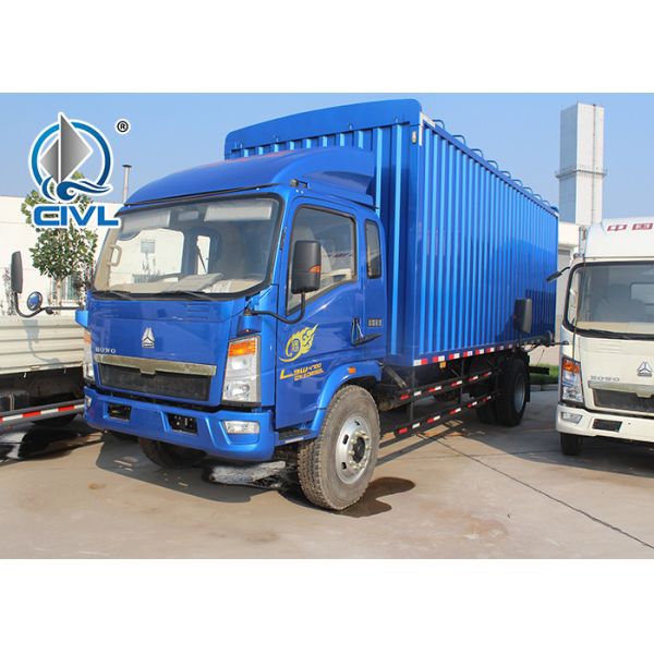 HOWO Light Duty Commercial Trucks Mini Stake Cargo Truck Blue minivan truck