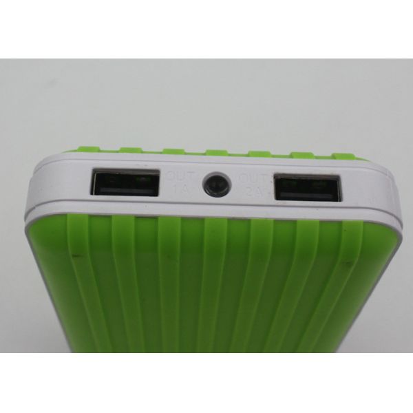 High Capacity Dual USB Power Bank 10800 mAh With LED Light Luggage Shaped