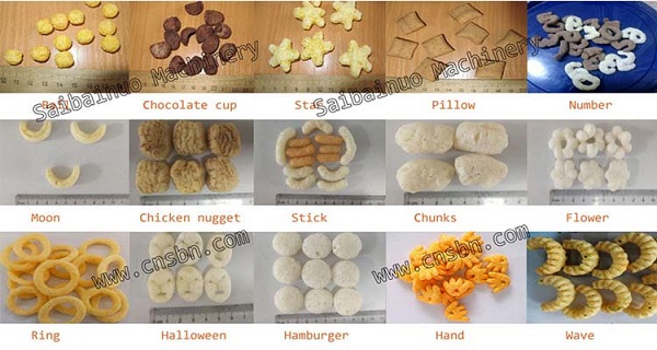 Fully automatic industrial cheese ball snacks food making machine