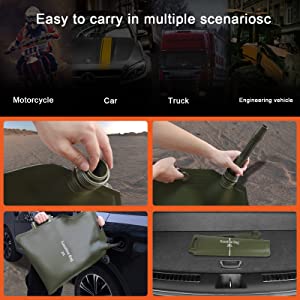 Fuel Tanks Portable Folding Oil Bladder Bag Gasoline Sac Sealable Foldable Petrol Can Drum Canister Diesel Storage
