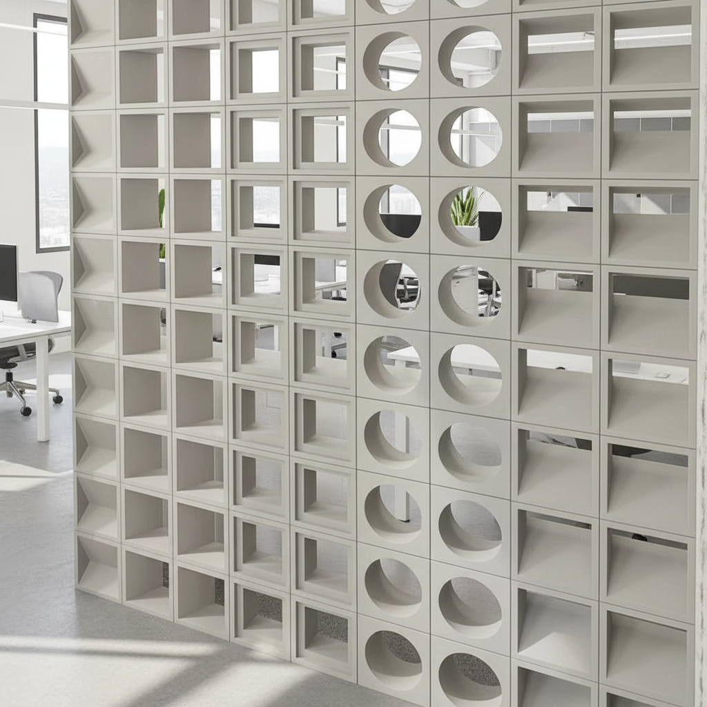 Concrete Screen Blocks Architectural Decorative Modern Cement Breeze Blocks for Commercial Building & Landscaping Projects