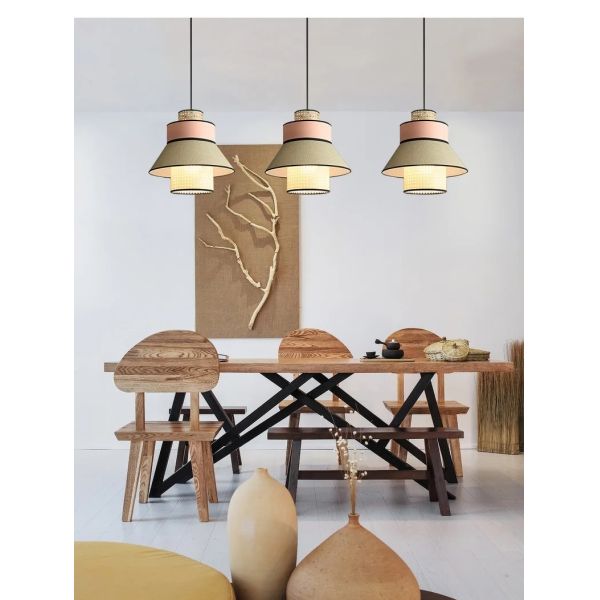 dining table lights creative design simple Japanese wabi-sabi style rattan pendant lights(WH-WP-147)