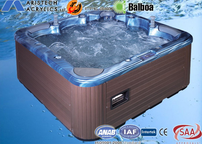 Portable FreeStanding Outdoor Bathtubs In Ocean Wave Blue With High-Grade GazeboM-370D