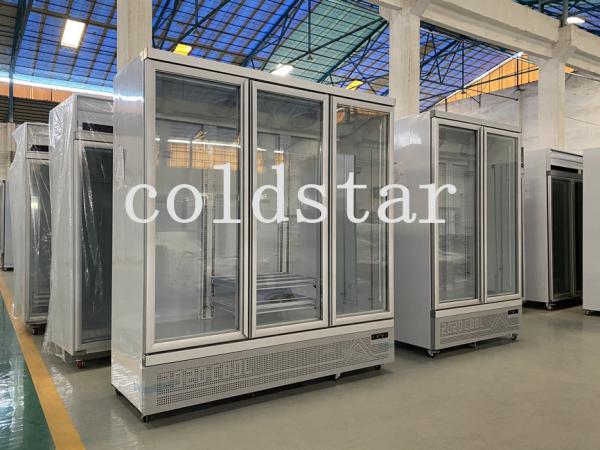 750W Supermarket Glass Door R290 Frozen Food Display Freezer 1500L