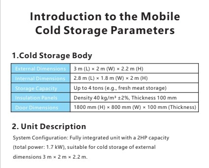 Unité intégrée dédiée pour le stockage au froid