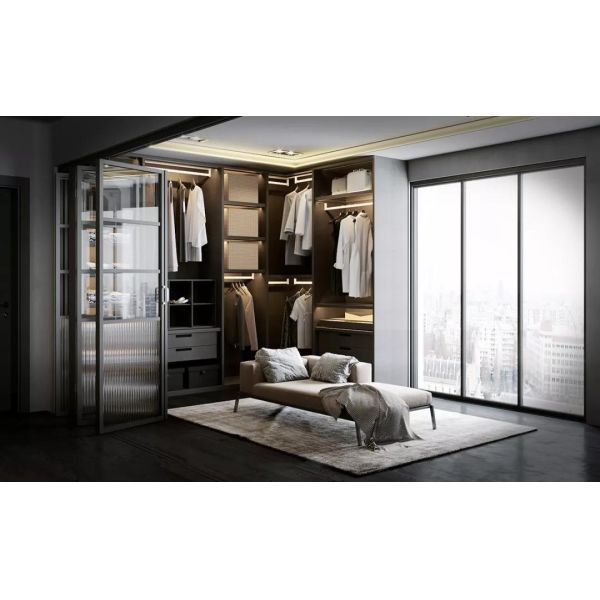 Upgrade Your Space with our Modern Style PANEL Wood Modular Walking Closet Cabinet