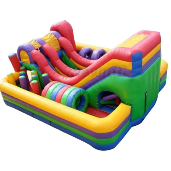 Plato 0.55mm PVC Tarqaulin Inflatable Comb Obstacle Course for Funny Team Events
