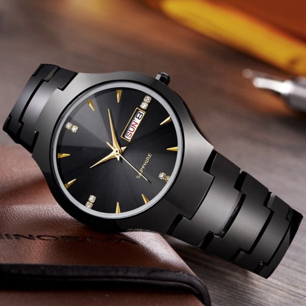 Аналог минимализма 18mm дозора кварца 5ATM белый керамический для объектива сапфира людей