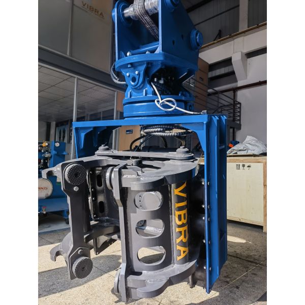 Compact Confined Spaces Pile Driver – Dual Pump Flow Merging & 360 Degree Rotation for 20‑25 Ton Excavators