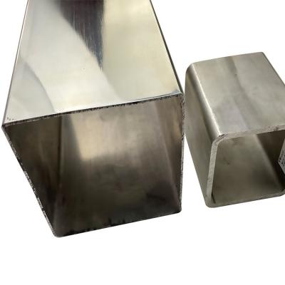 201 304 316 Grade Inox Welded Tube 100mmx100mm Large Size Stainless Steel Square Pipe 1.5mm-5.0mm Thickness