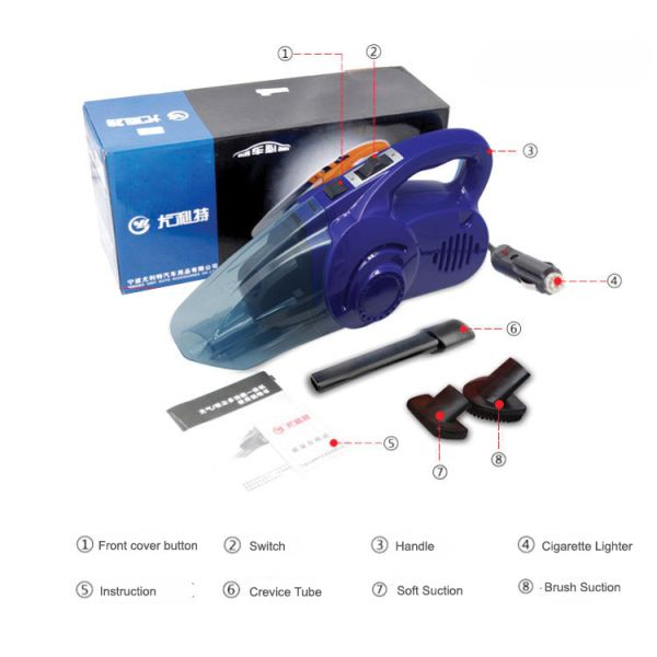 Dry And Wet 12V Handy Vacuum Cleaner / Portable Car Vacuum Cleaner Small Size