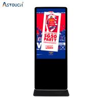 Sinalização digital multitoque interativo de chão de alta resolução 75 polegadas