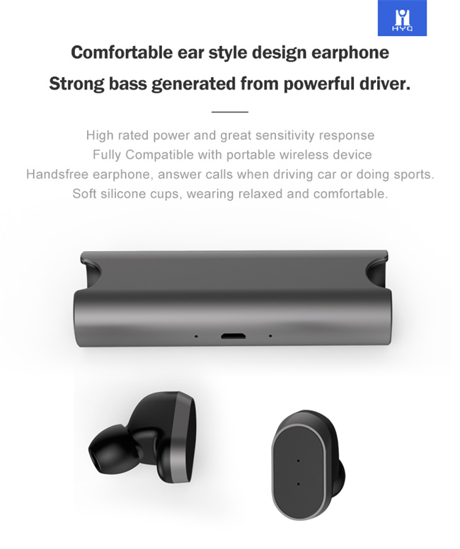 IPX4 True Wireless Earbuds Factory Stereo Waterproof Bluetooth Earphones Wholesale