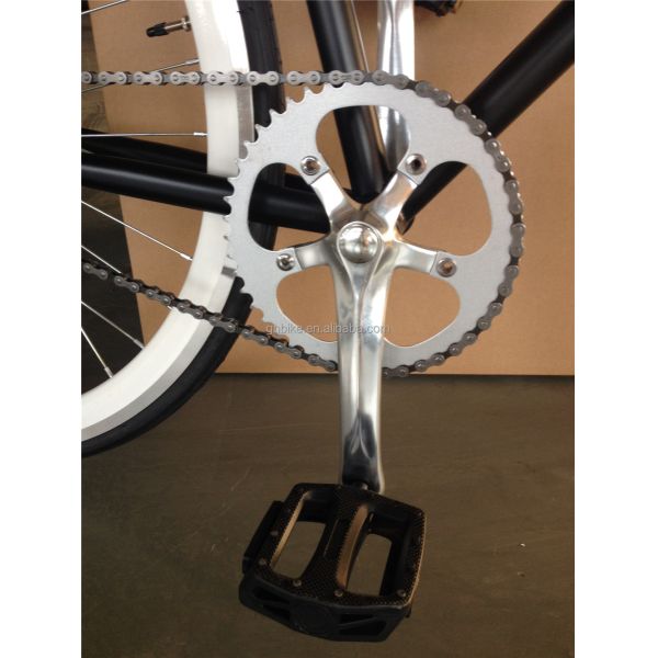 Ordinary Pedal Fixie Bike 700c Single Speed Fixed Gear Bicycle with Double V Brake