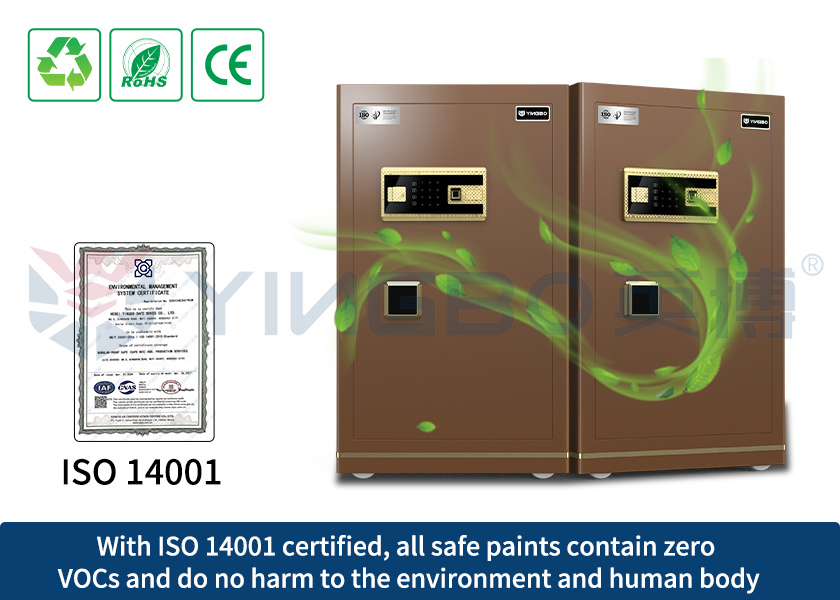 Heavy Duty Home Security Safe Box Large Biometric Fingerprint Safe With Reinforced Door & Anti-Theft Locking Bolts